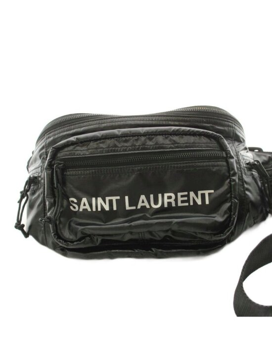 Yves Saint Laurent Handbags - Saint Laurent Paris Noux Cross Belt Bag Logo Print Black